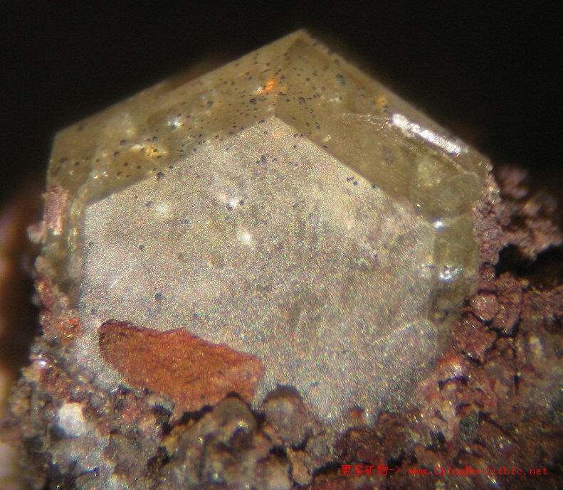 砷铅矿-mimetite-矿物图片-矿物百科-中国新石器 矿物晶体-矿物标本