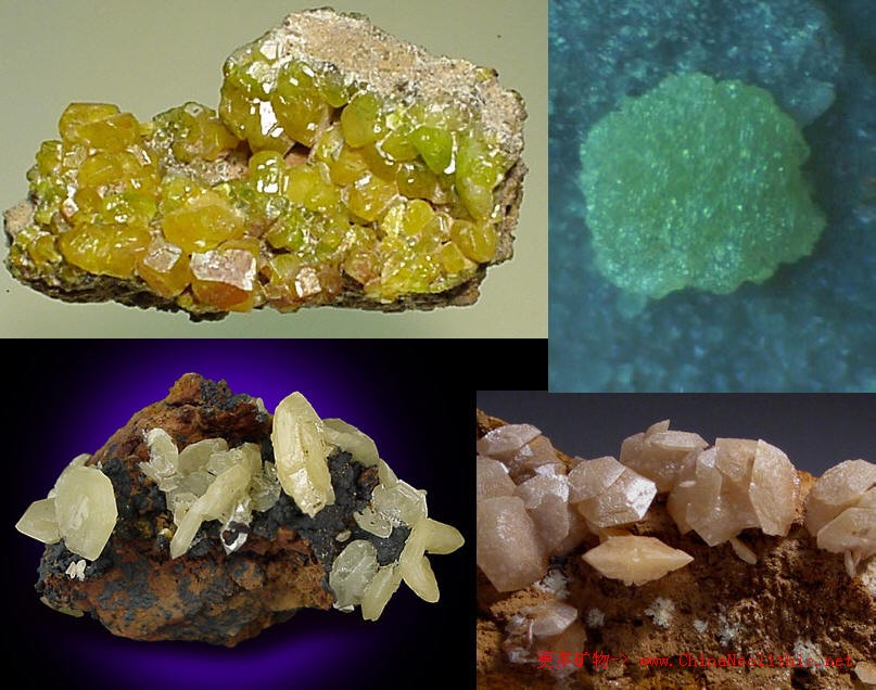 砷铅矿-mimetite-矿物图片-矿物百科-中国新石器 矿物晶体-矿物标本