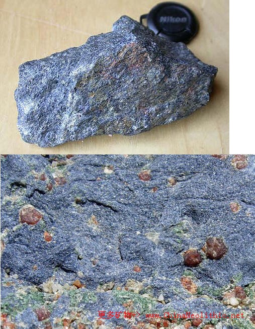 矿物图片蓝闪石glaucophane