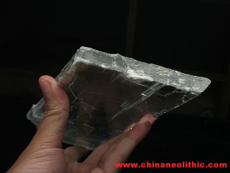 Ultra transparent diamond shape gypsum mineral crystal specimen,Calcite