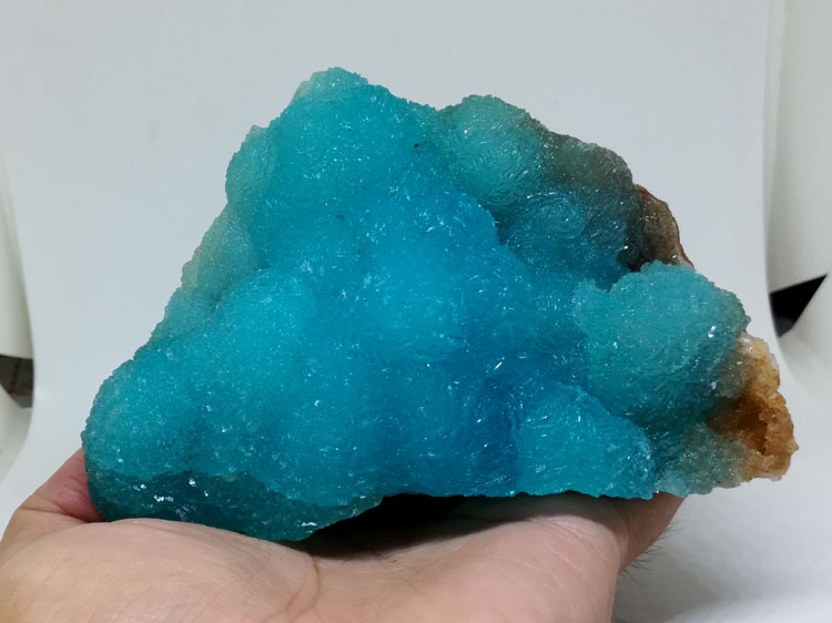 超厚蓝色异极矿物晶体标本宝石原石原矿观赏石【超海蓝宝海纹石】,异极矿
