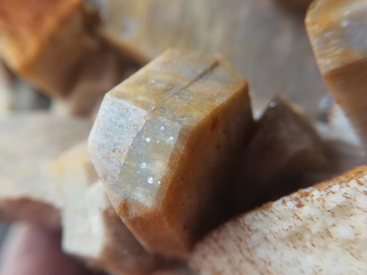 钾长石和钠长石、茶色水晶、云母矿共生矿物标本晶体宝石原石原矿,长石,水晶,云母