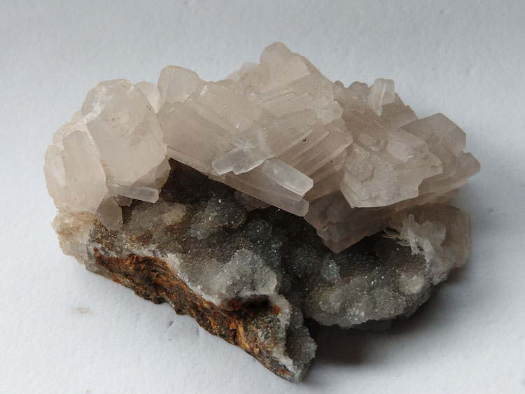 结构感很强的柱状方解石晶簇矿物标本晶体原石原矿石精品收藏奇石,方解