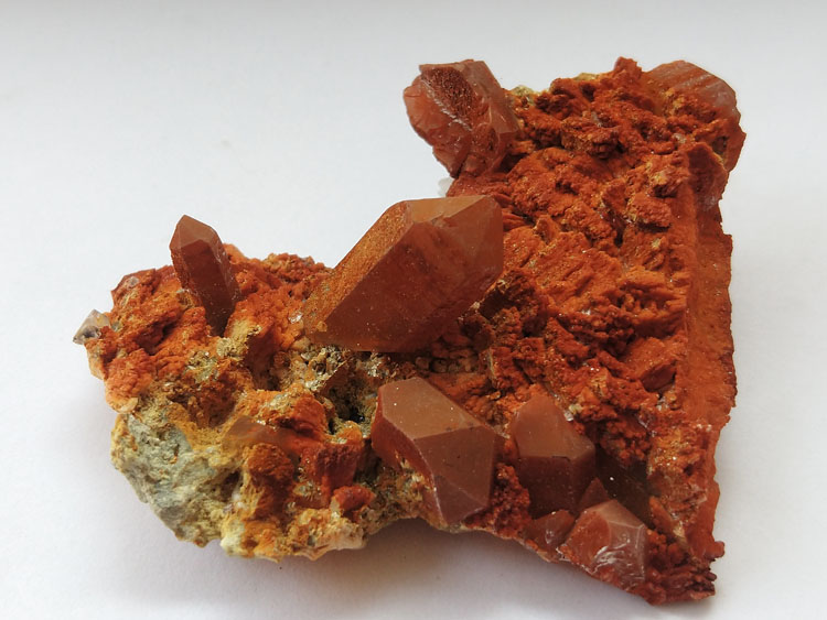 新出红水晶萤石钠长石共生矿物标本晶体晶簇宝石原石原矿石能量石,水晶,萤石,长石