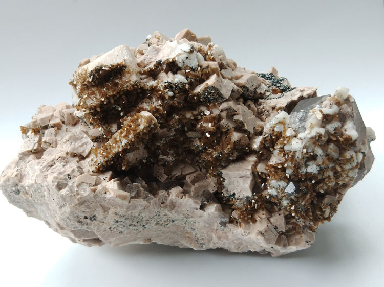 福建龙岩辉沸石和长石共生矿物标本晶体宝石原石原矿观赏石奇石,辉沸石,长石