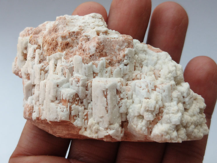 阶梯状钾长石被钠长石包裹正长石微斜长石矿物标本晶体晶簇宝石,长石