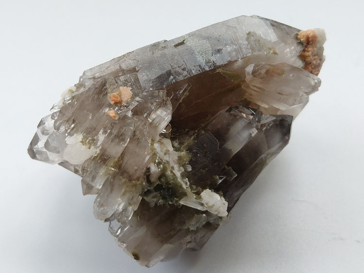 双尖城堡水晶茶色水晶茶晶烟晶矿物标本晶体晶簇晶洞宝石原石原矿,水晶
