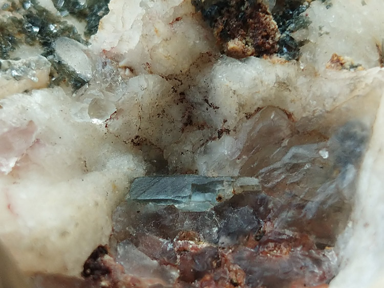 福建天然海蓝宝石茶色水晶烟晶宝石原石原矿石绿柱石矿物标本晶体,海蓝宝石,水晶,长石