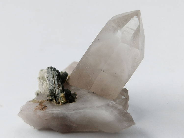 新出乳烟晶云母共生矿物标本晶体晶簇晶洞宝石原石原矿石能量摆件,水晶,云母