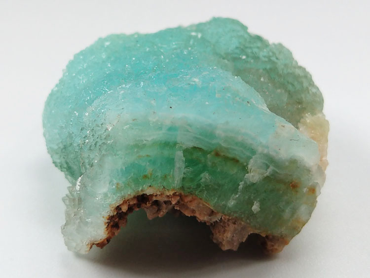 蓝色异极矿宝石和水晶共生矿物晶体标本原石,异极矿,水晶