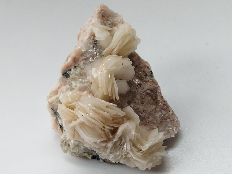新出花状方解石微斜长石矿物标本晶体晶簇宝石原石原矿石能量晶洞,方解,长石