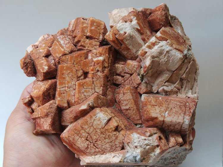 红皮微斜长石钾长石矿物标本晶体晶簇晶洞宝石原石原矿石能量摆件,长石