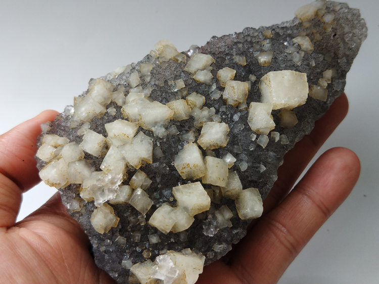菱形方解石茶晶玛瑙玉髓共生矿物标本晶体晶簇晶洞宝石原石原矿石,方解,水晶