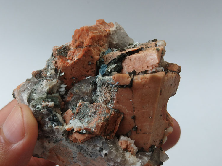 福建新出蓝晶体微斜长石未知矿物标本晶体晶簇晶洞宝石原石原矿石,长石